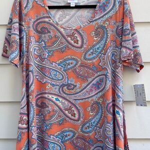 LuLaRoe Perfect T L large paisley (bundle & save)
